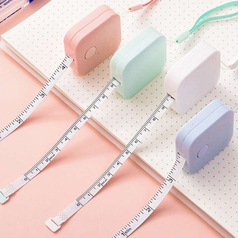 1PC Candy Color Portable Retractable Ruler