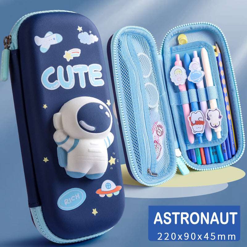 1PC Kawaii 3D Astronaut Rabbit Squishy Pencil Case