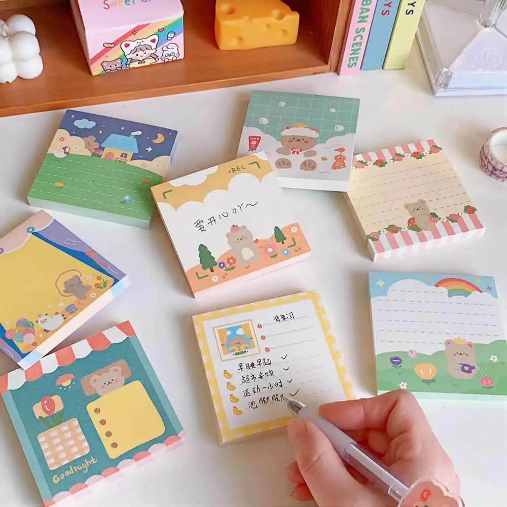 1PC Kawaii Sweet Bear Memo Pad