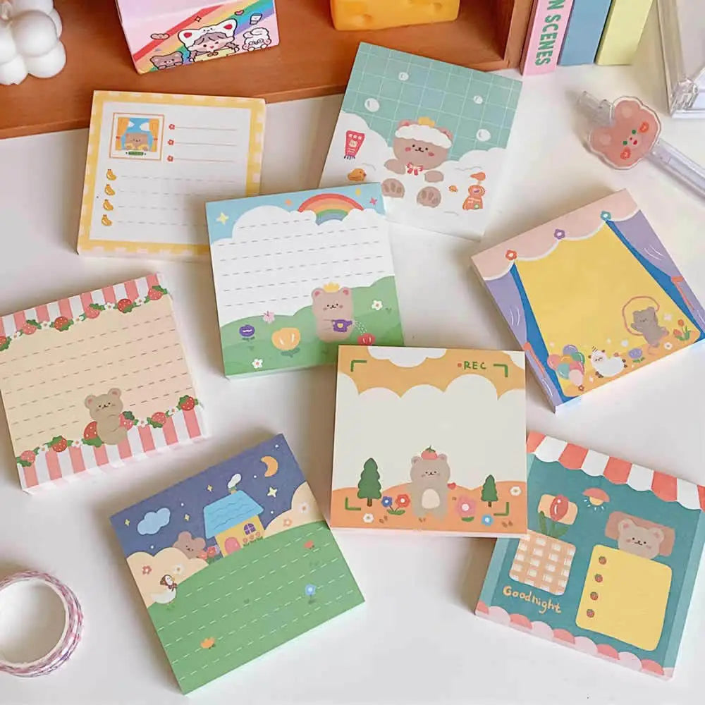 1PC Kawaii Sweet Bear Memo Pad