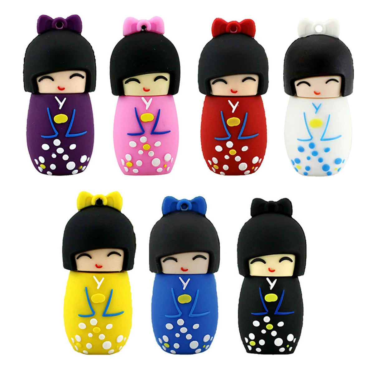 1PC Kawaii Japanese Dolls Kimono Girl USB Memory Stick