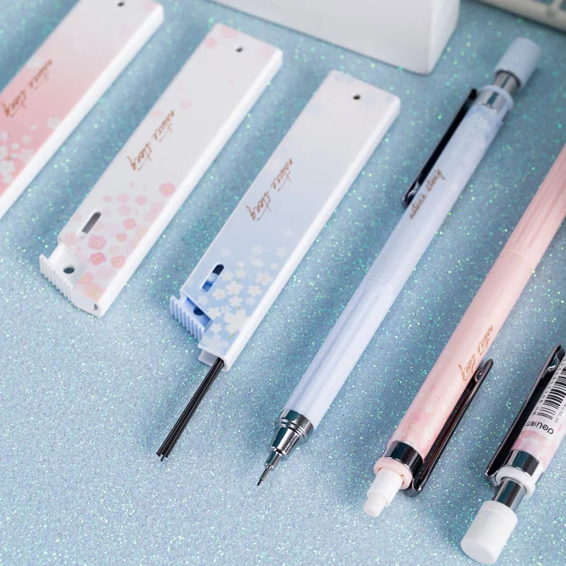6PC Lovely Sakura Mechanical Pencil Set