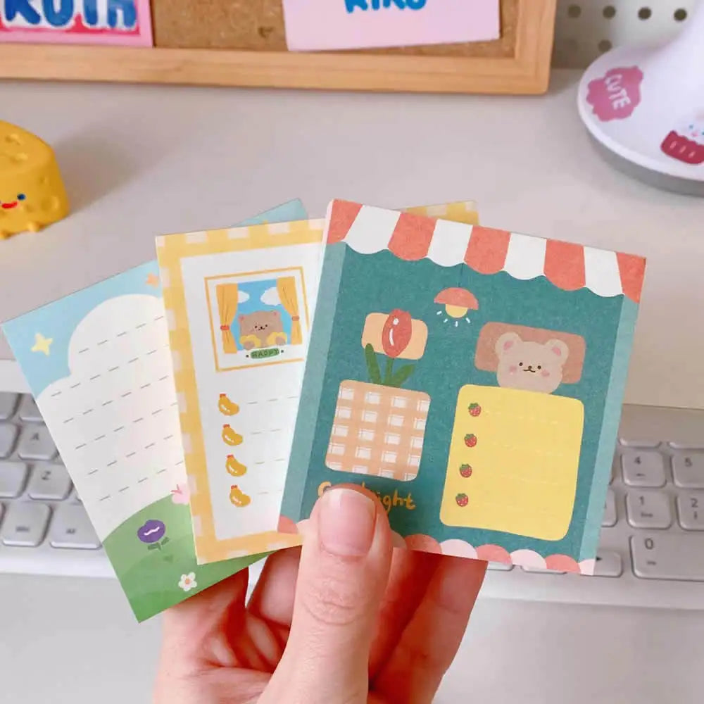 1PC Kawaii Sweet Bear Memo Pad