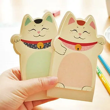1PC Kawaii Fortune Cat Memo Pad
