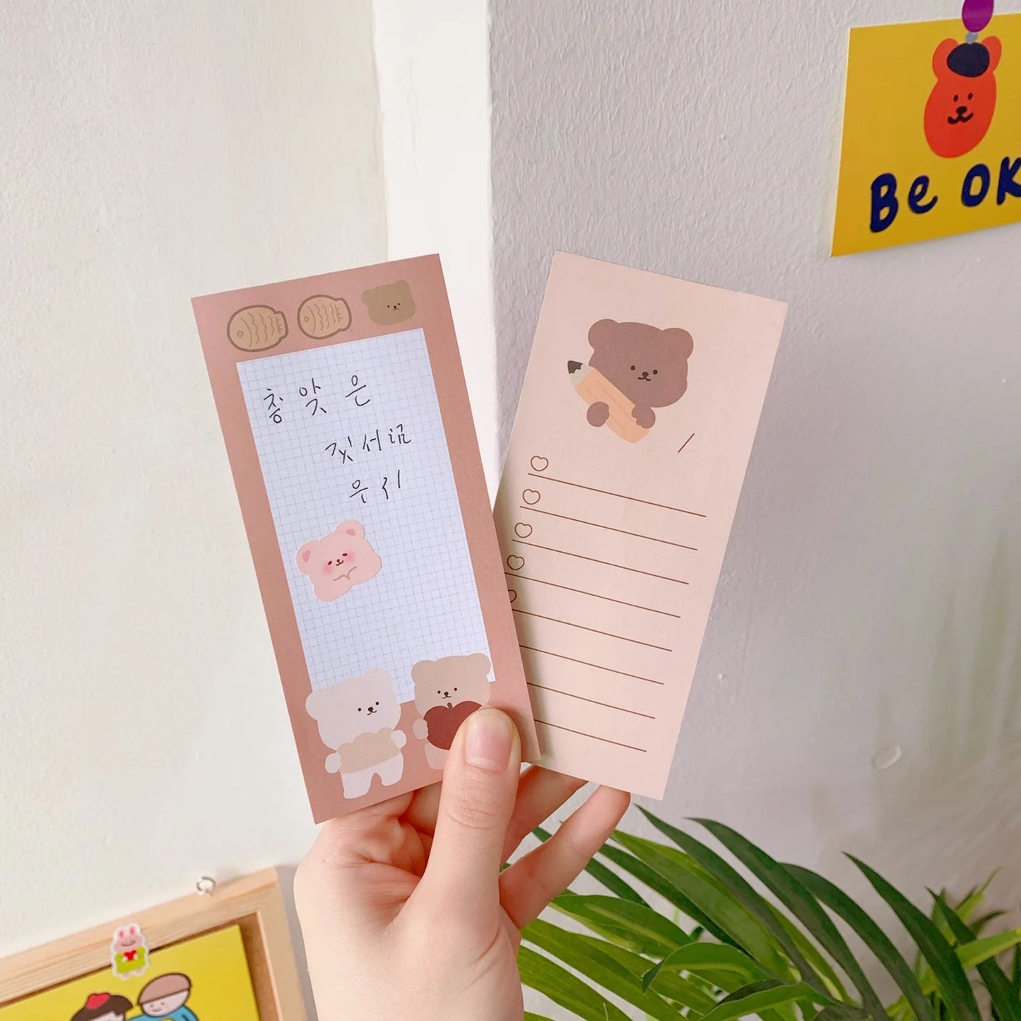 1PC Kawaii Cookie Bear Memo Pad