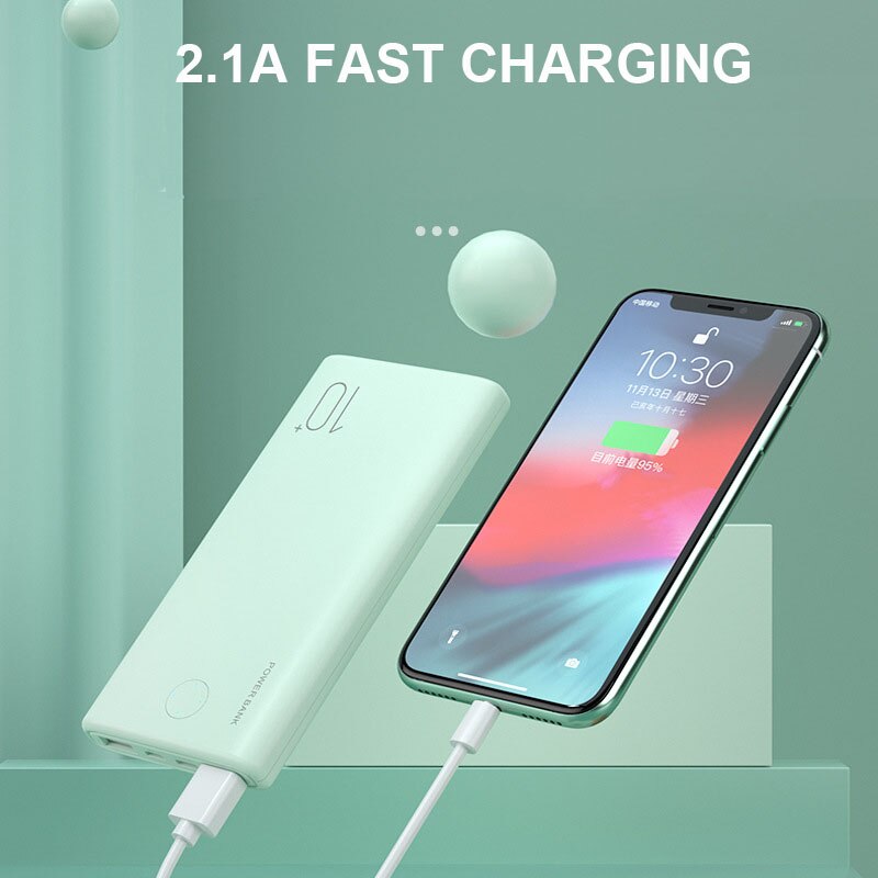 1PC Power Bank 5000/10000mAh Cell Phone Portable Charger