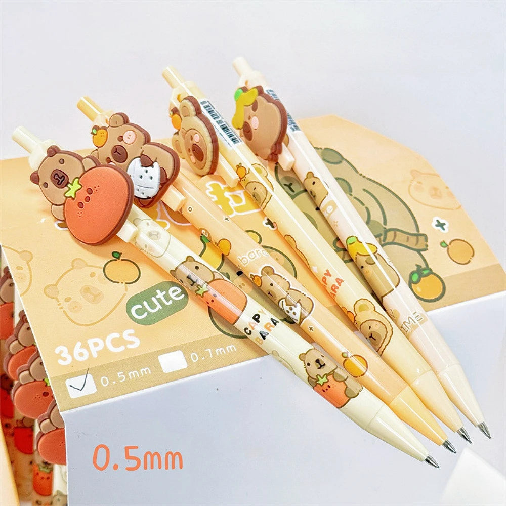 4PC Kawaii Happy Capybara Mechanical Pencil