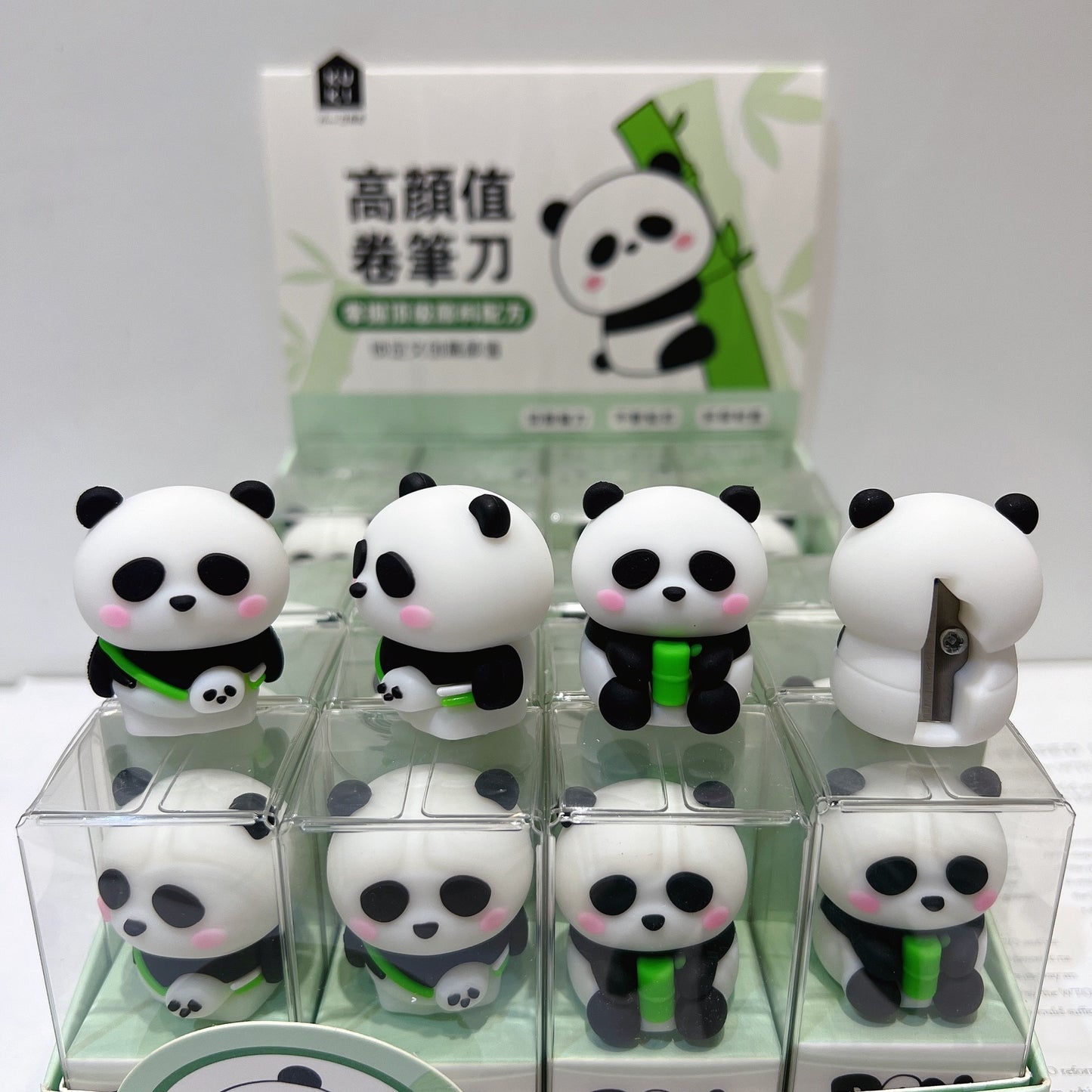 1PC Kawaii Soft Panda Pencil Sharpener