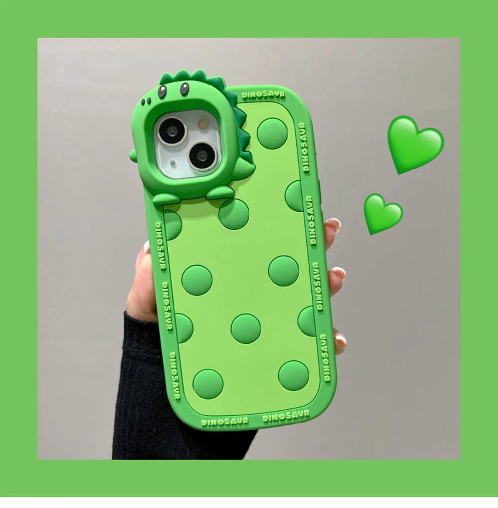 1PC 3D Cute Characters Phone Case For iPhone
