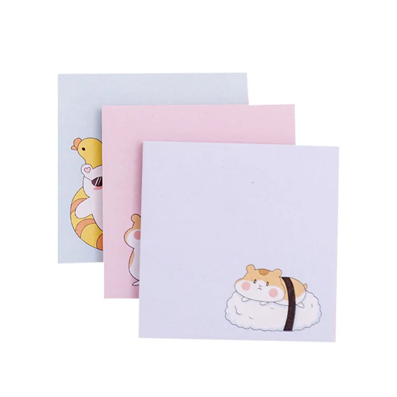 1PC Kawaii White Bear Hamster Memo Pad