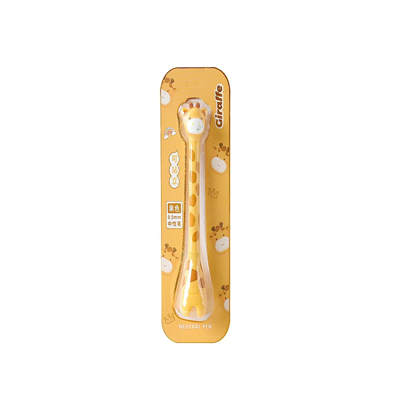 1PC Cute Animals Standing Gel Pen-my kawaii office