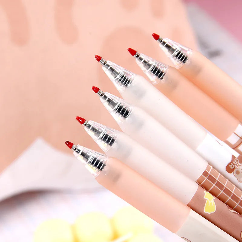 4PC Kawaii Party Bear Rabbit 3D Mechanical Gel Pen-my kawaii office