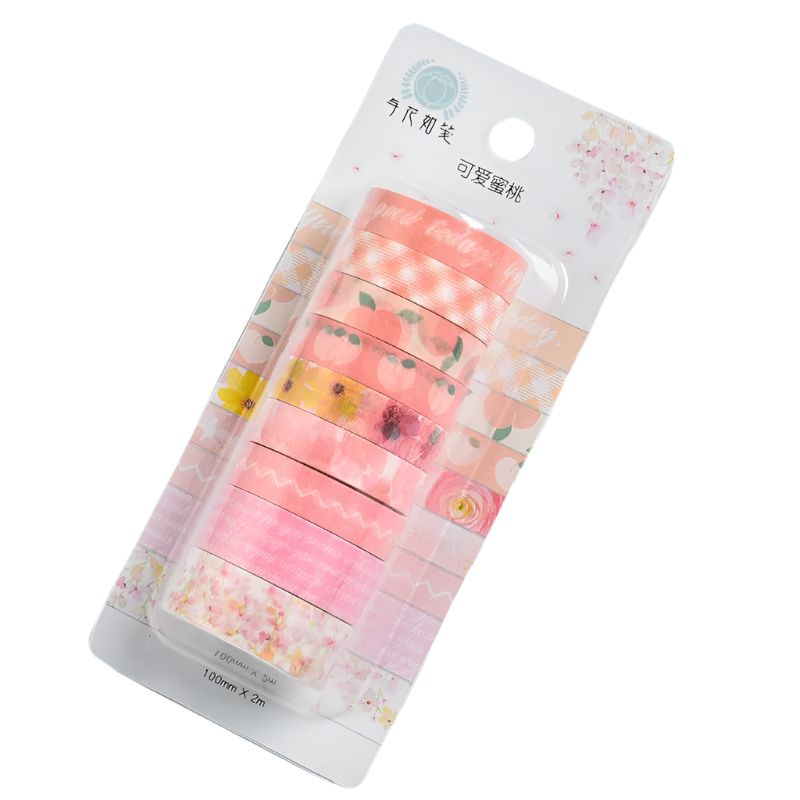 1 Set Kawaii Japanese Flowers Collection Washi Tape