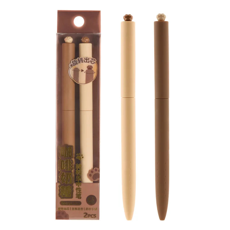2PC Cute Cat Paw Gel Pen-my kawaii office