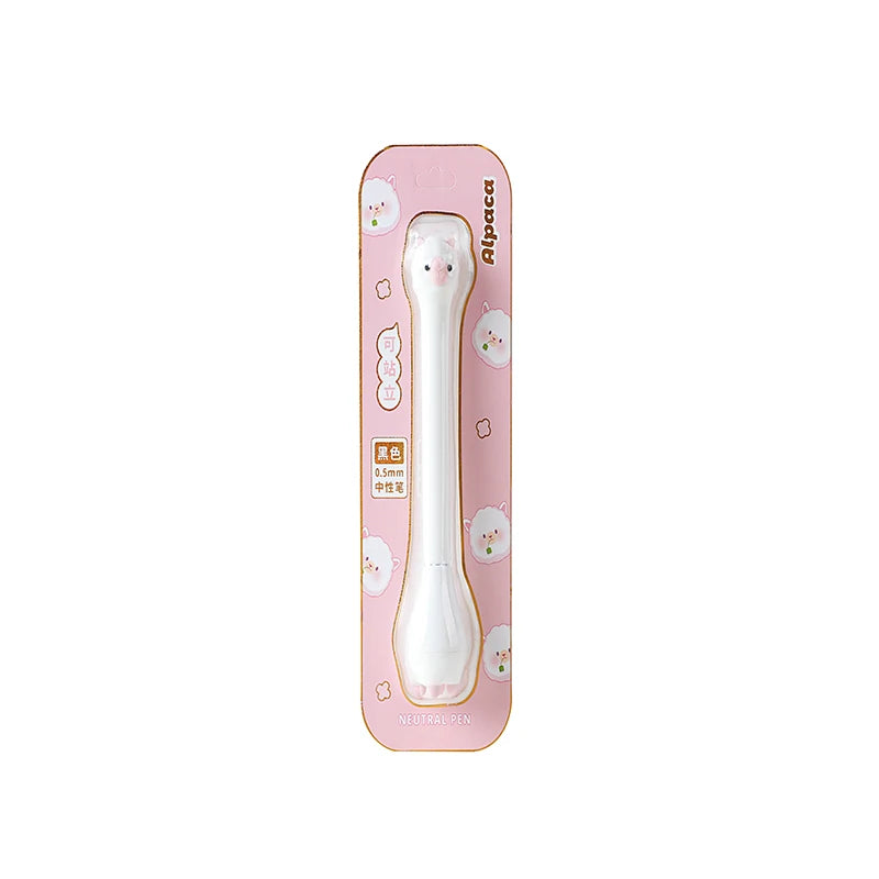 1PC Cute Animals Standing Gel Pen-my kawaii office