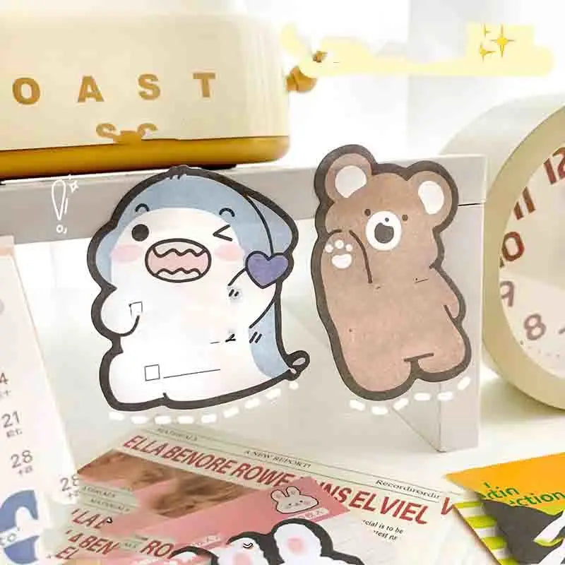 1PC Kawaii Animals Post It Sticky Notes