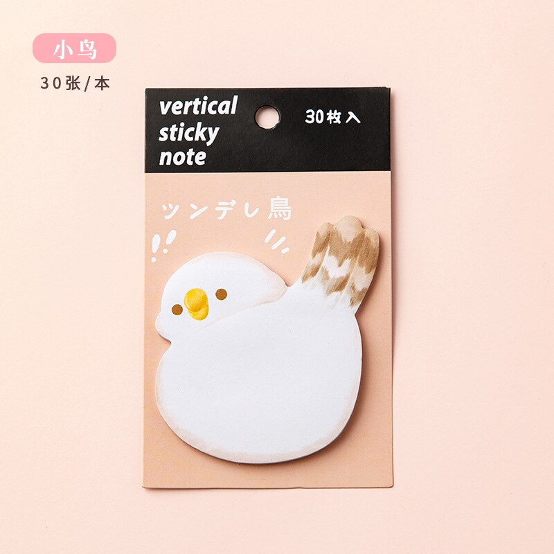1PC Kawaii Animal Vertical Sticky Notes