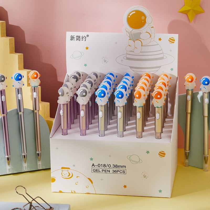 1PC Kawaii Astronaut with Light Gel Ink Pen-my kawaii office