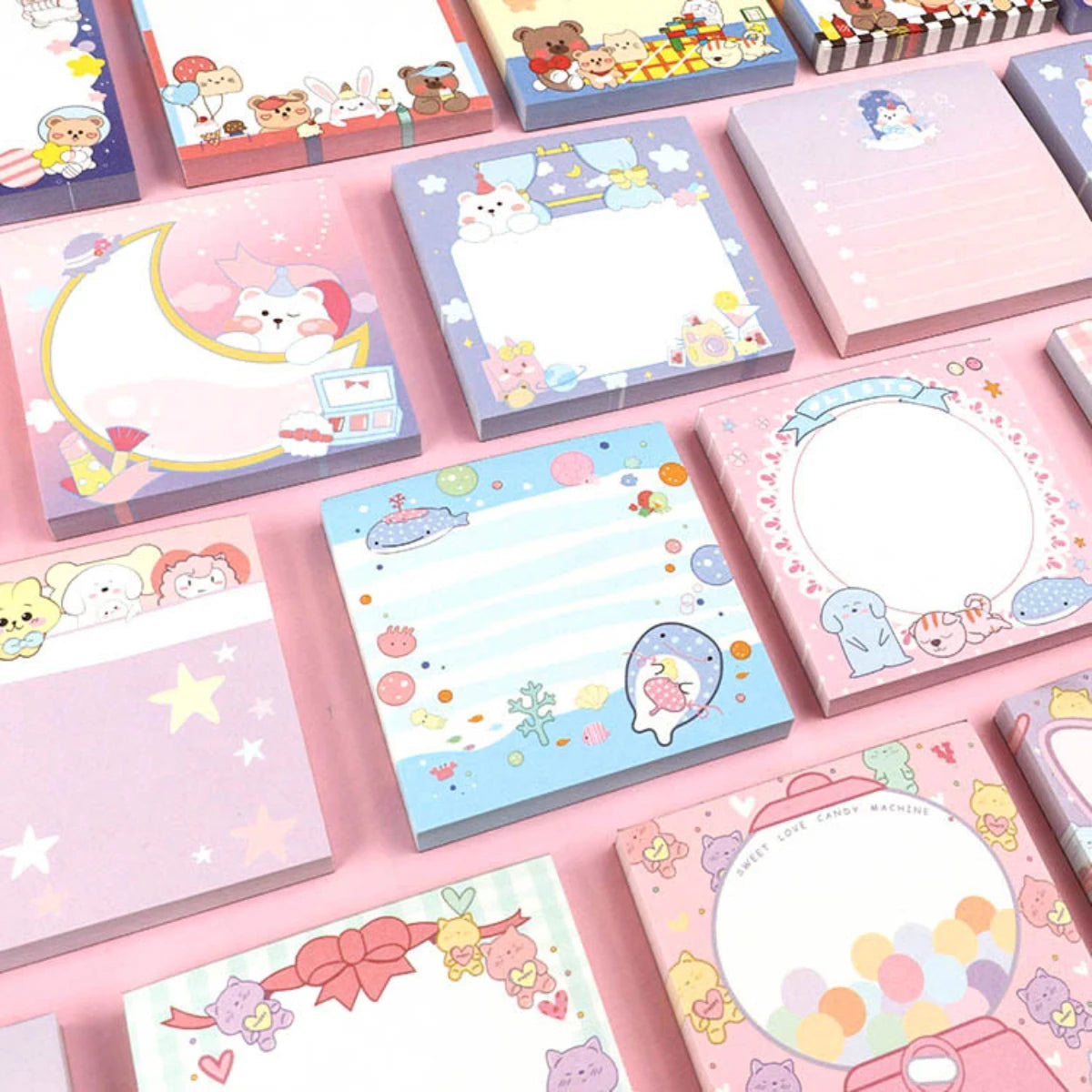 4PC Kawaii Little Animals Memo Pad Sticky Notes