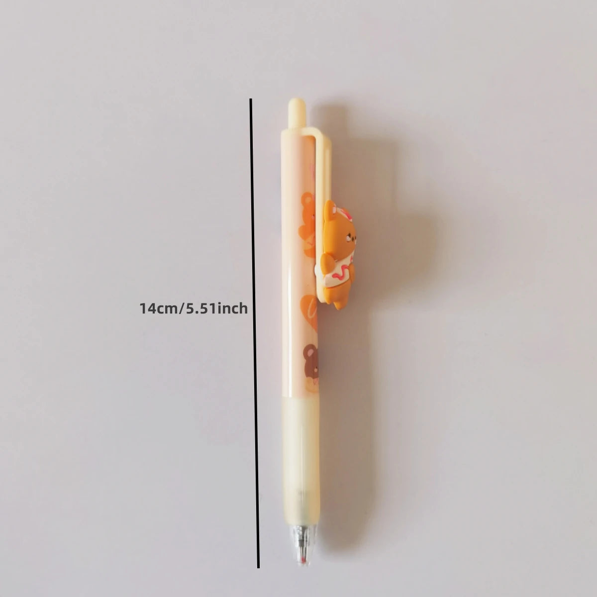 3PC Kawaii Caramel Milk Bear Mechanical Gel Pen-my kawaii office