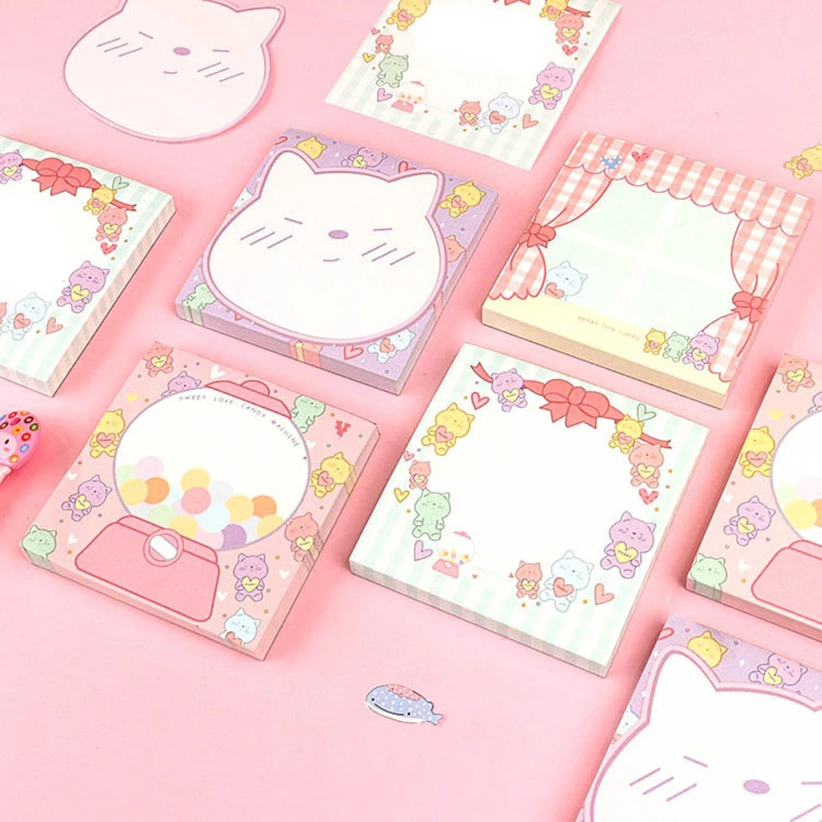4PC Kawaii Little Animals Memo Pad Sticky Notes