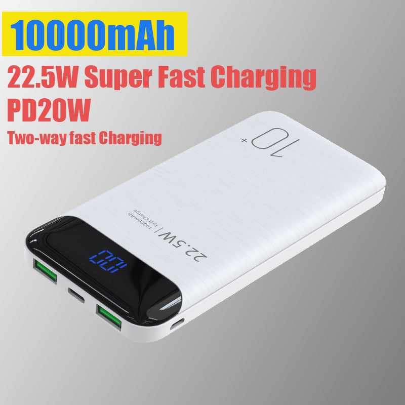 1PC Power Bank 5000/10000mAh Cell Phone Portable Charger
