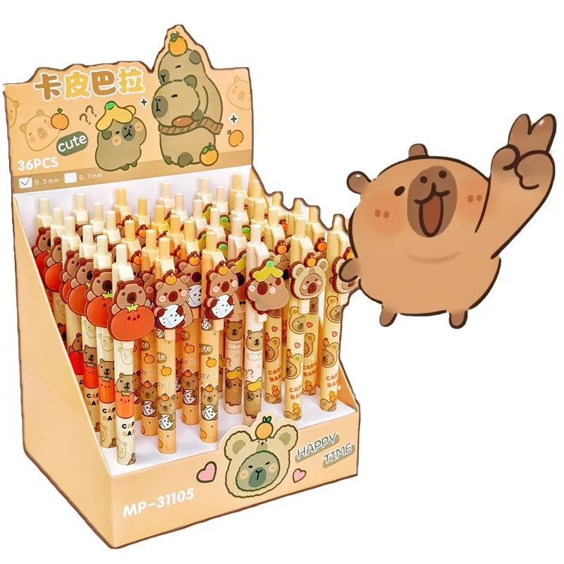 4PC Kawaii Happy Capybara Mechanical Pencil