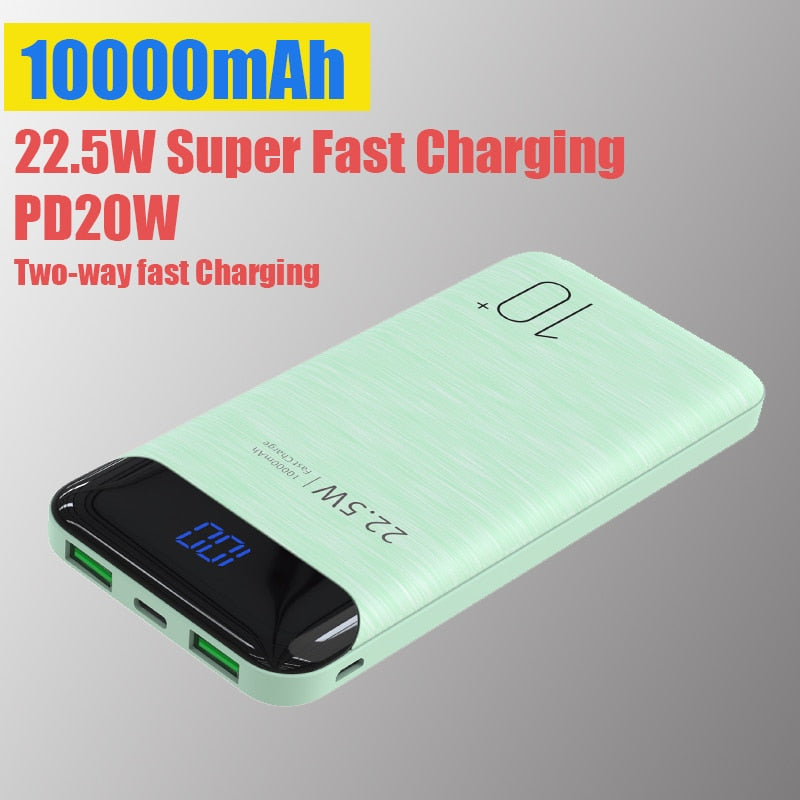 1PC Power Bank 5000/10000mAh Cell Phone Portable Charger