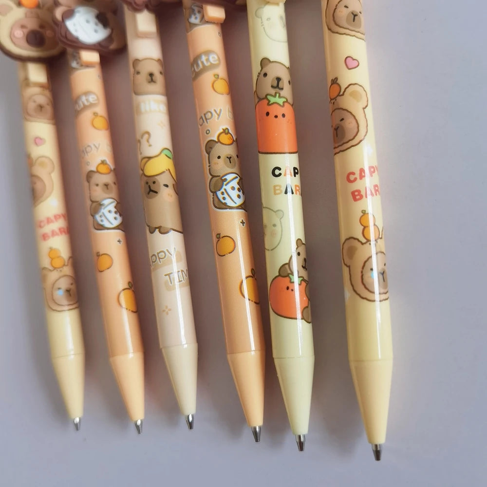 4PC Kawaii Happy Capybara Mechanical Pencil