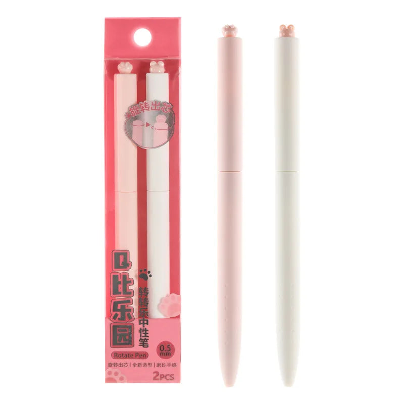 2PC Cute Cat Paw Gel Pen-my kawaii office