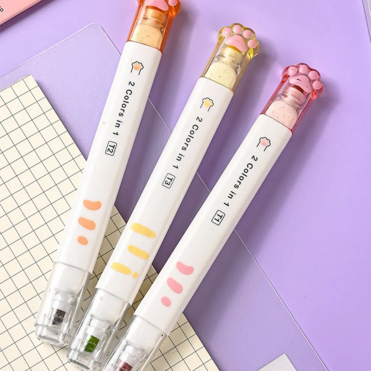 1PC Kawaii Cat Claw Deluxe Stationery Set