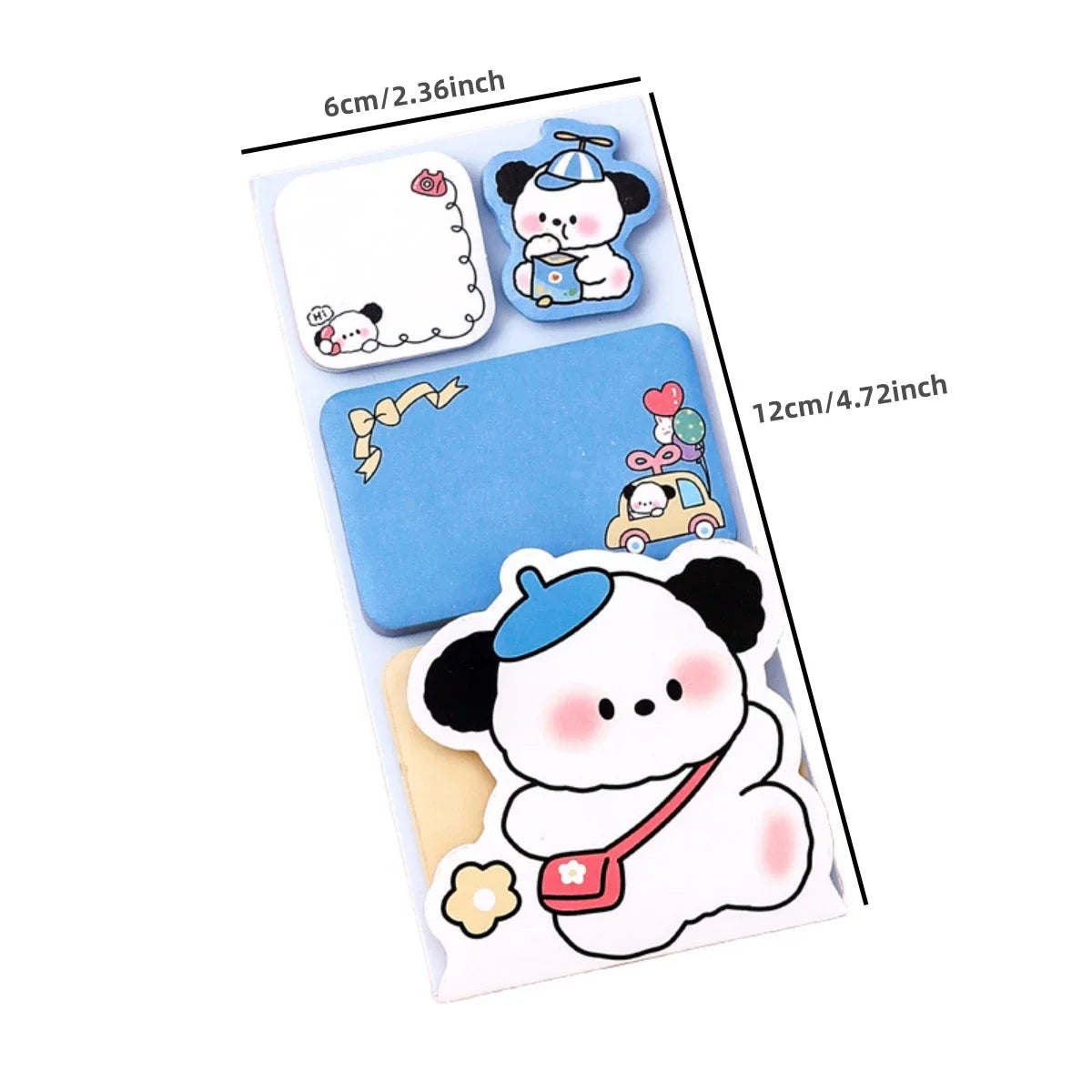 4PC Kawaii Animals Memo Pad Sticky Notes