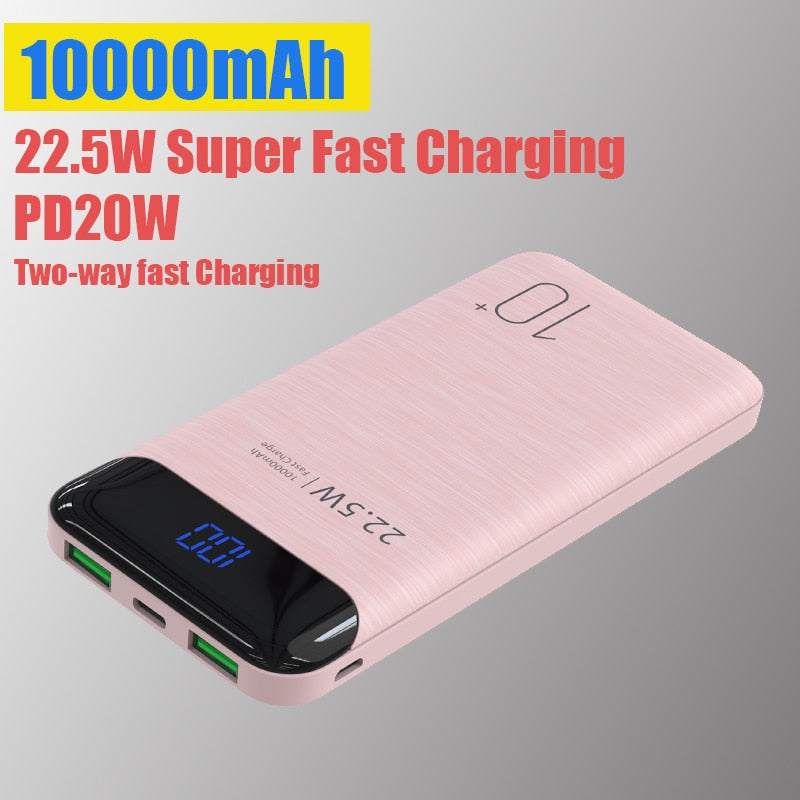 1PC Power Bank 5000/10000mAh Cell Phone Portable Charger