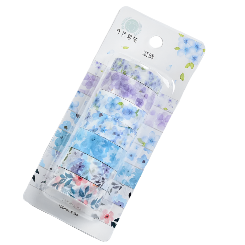 1 Set Kawaii Japanese Flowers Collection Washi Tape