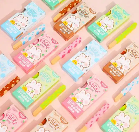 1 Box Kawaii Pocke Stick Design Erasers