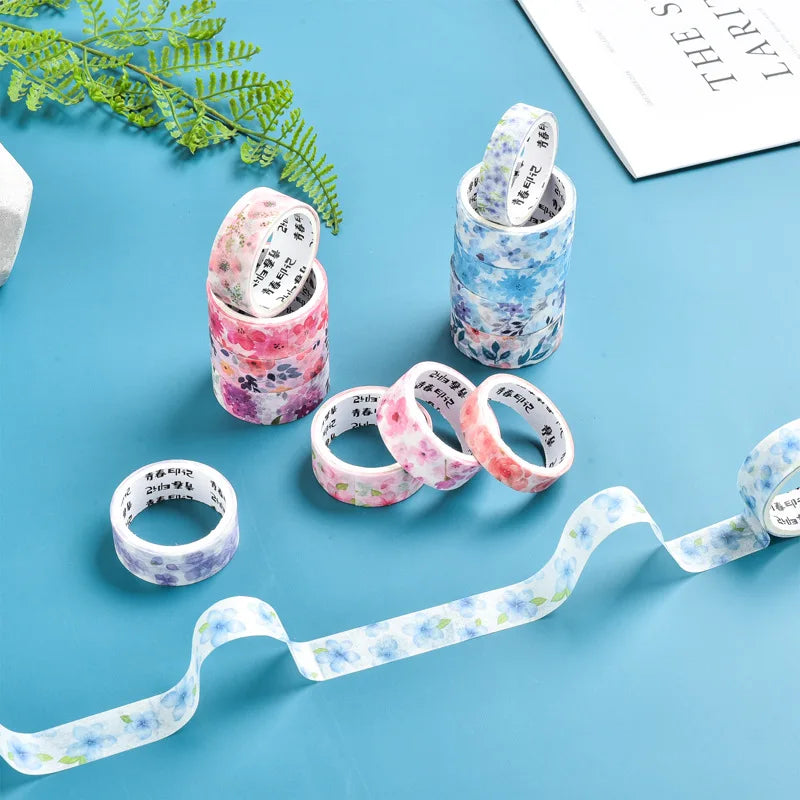 1 Set Kawaii Japanese Flowers Collection Washi Tape