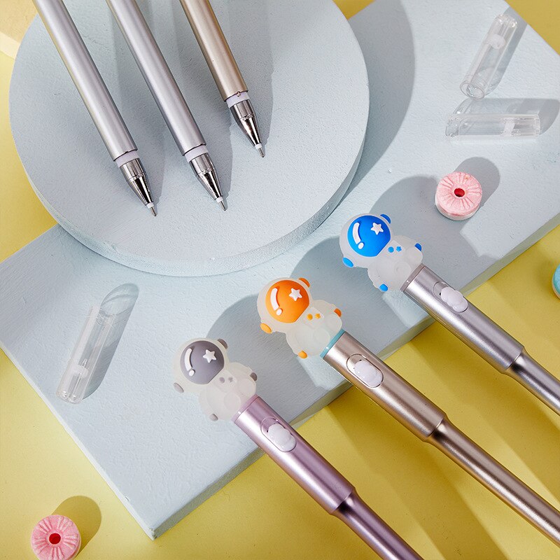 1PC Kawaii Astronaut with Light Gel Ink Pen-my kawaii office