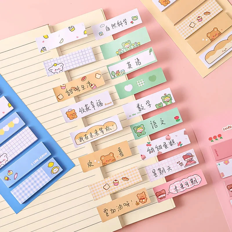 4PC Kawaii Multifunction Memo Pad Sticky Notes