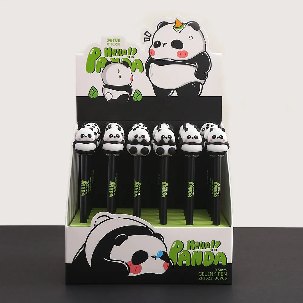 3PC Cute Panda Erasable Gel Pen-my kawaii office