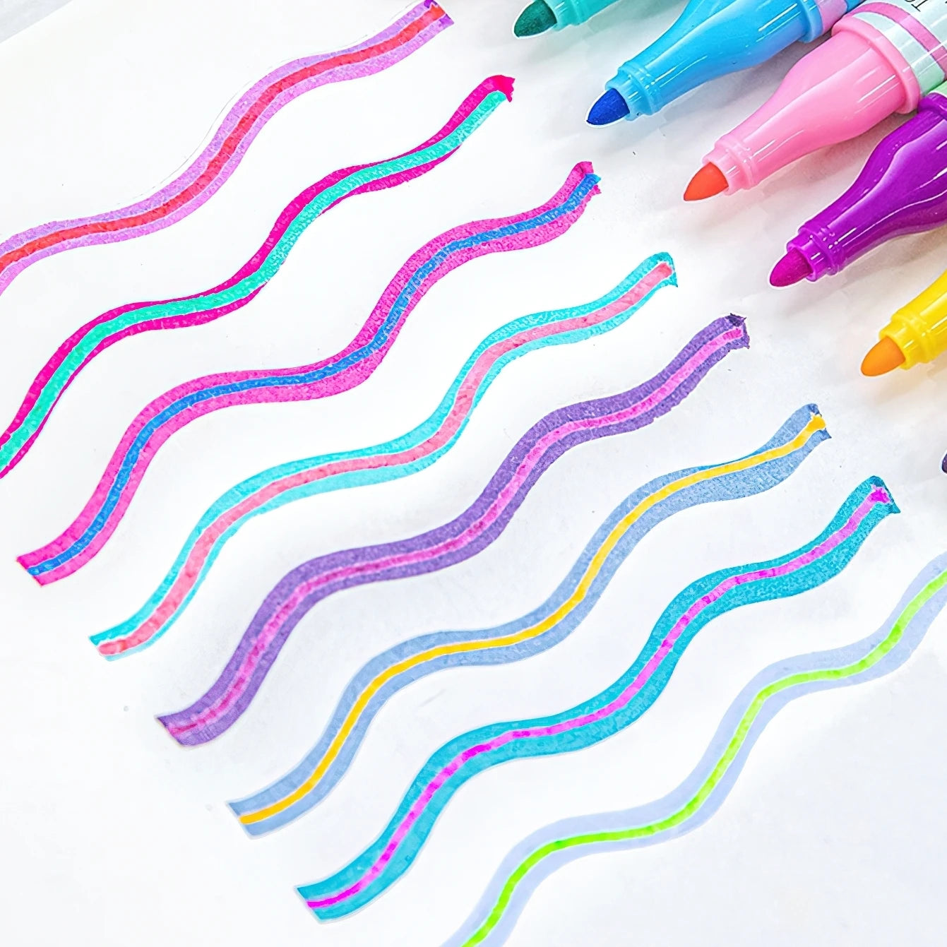 8PC Kawaii Color Overlay Dual-side Highlighters