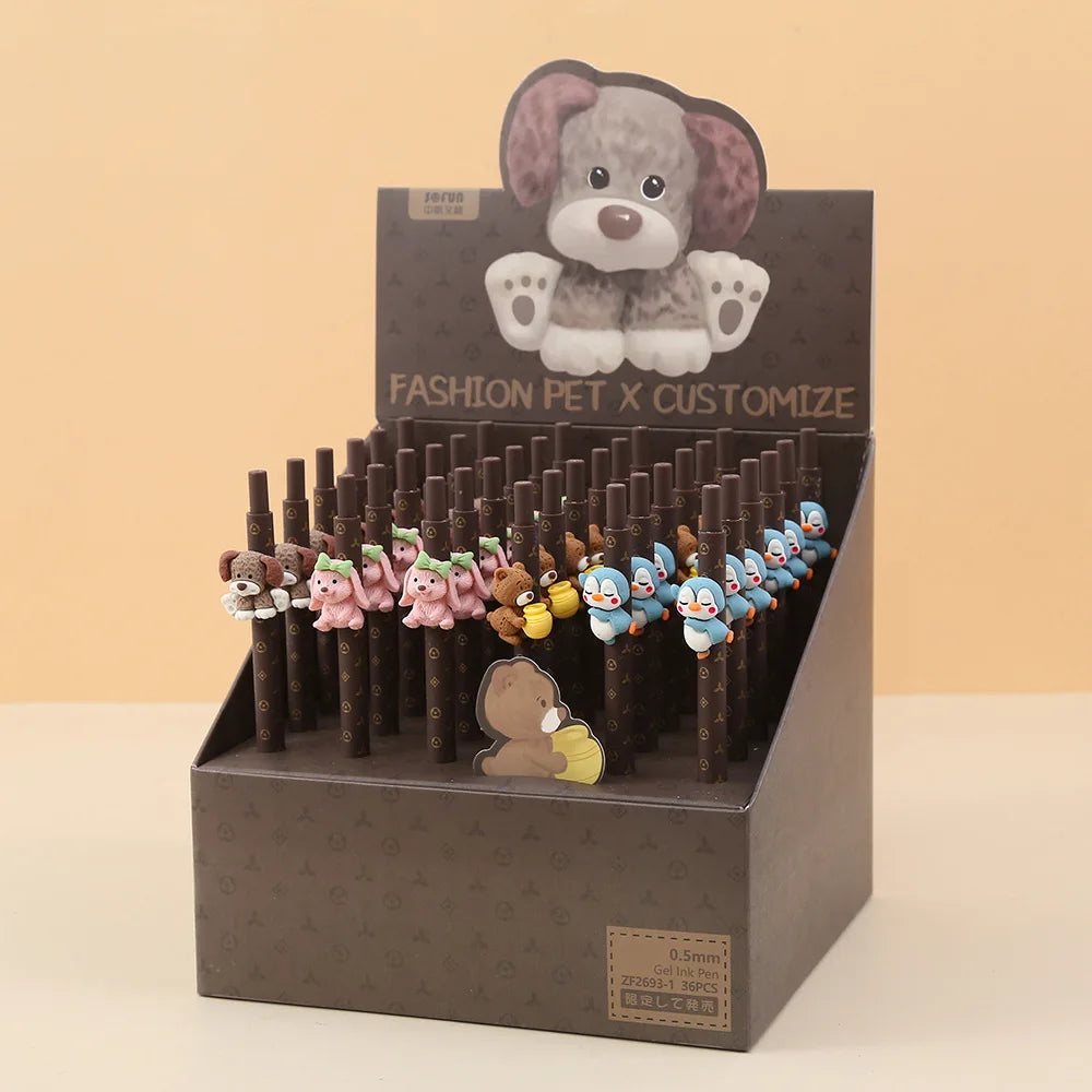 1PC Kawaii 3D Animals Gel Pen-my kawaii office