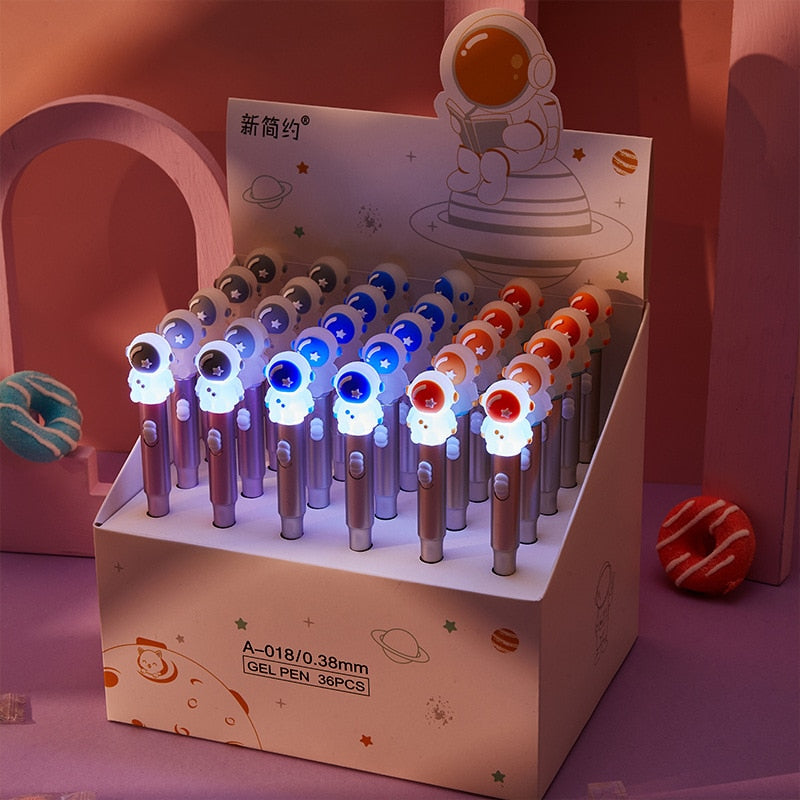 1PC Kawaii Astronaut with Light Gel Ink Pen-my kawaii office