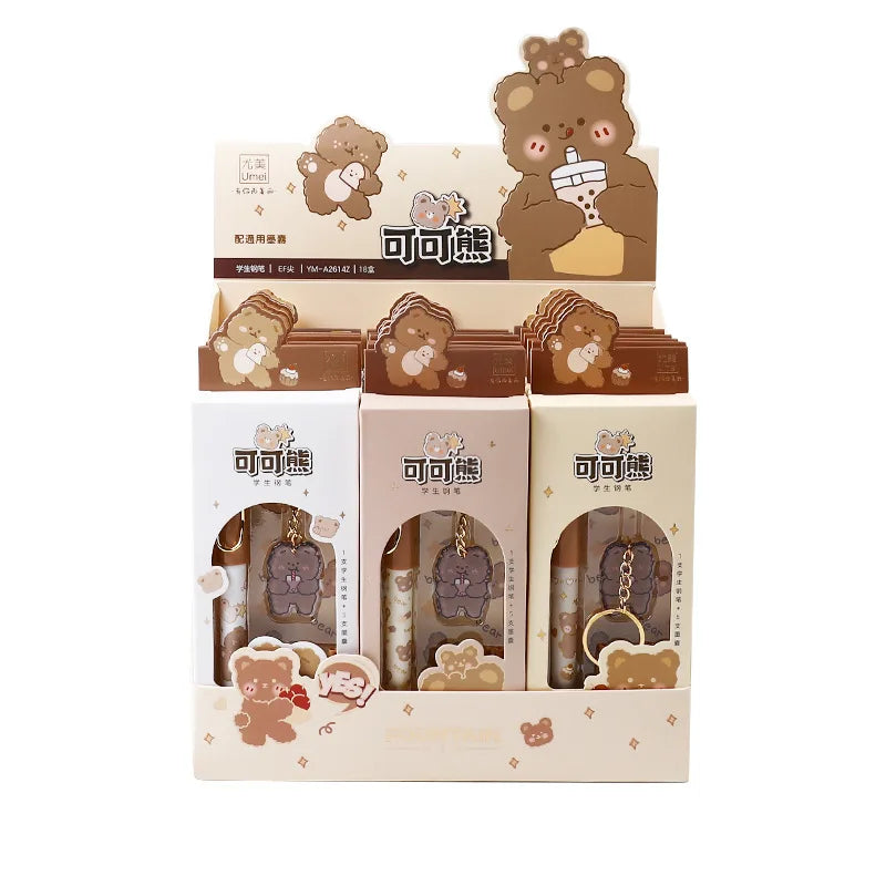 1PC Kawaii Cocoa Bear Fountain Pen Set-my kawaii office