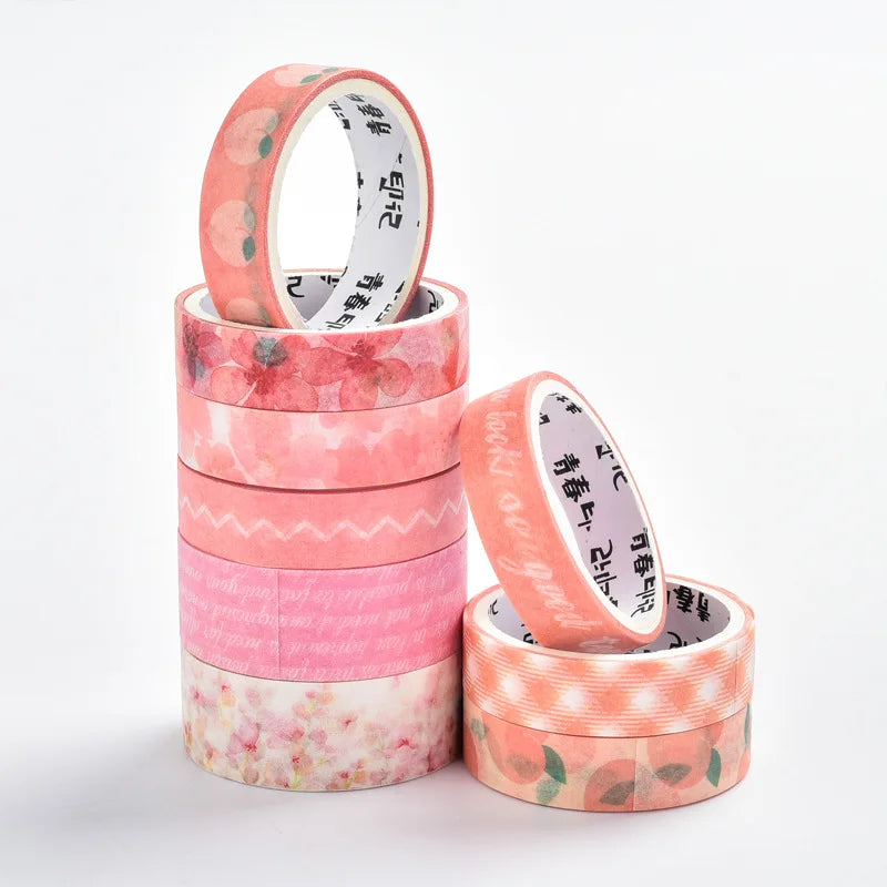1 Set Kawaii Japanese Flowers Collection Washi Tape