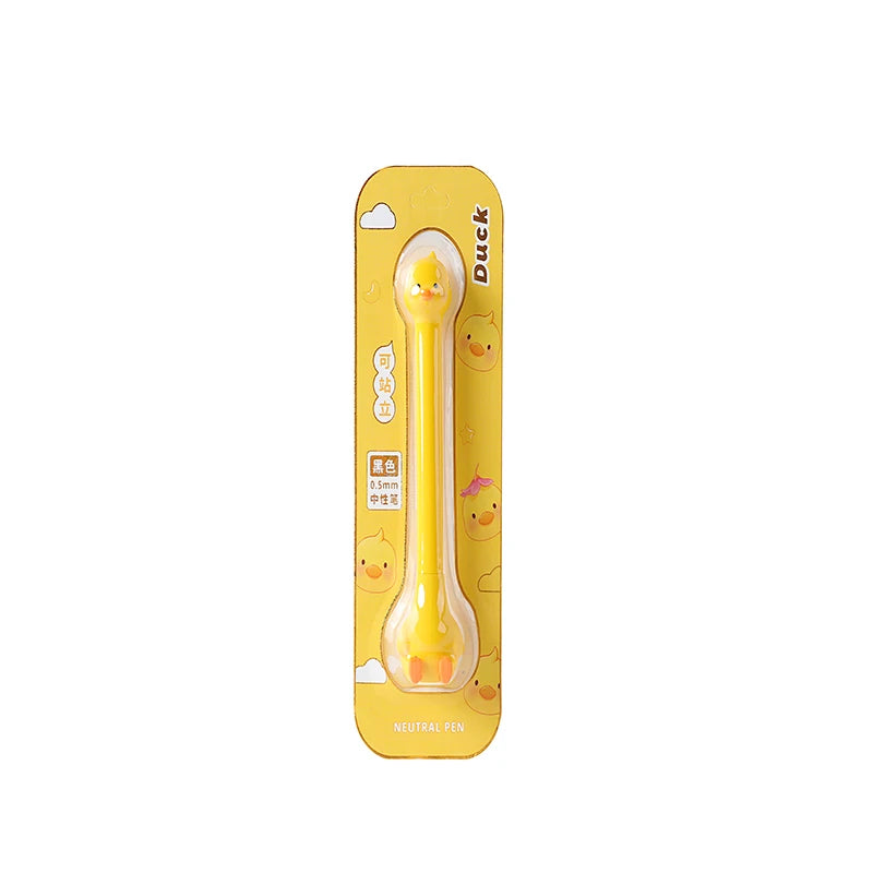 1PC Cute Animals Standing Gel Pen-my kawaii office