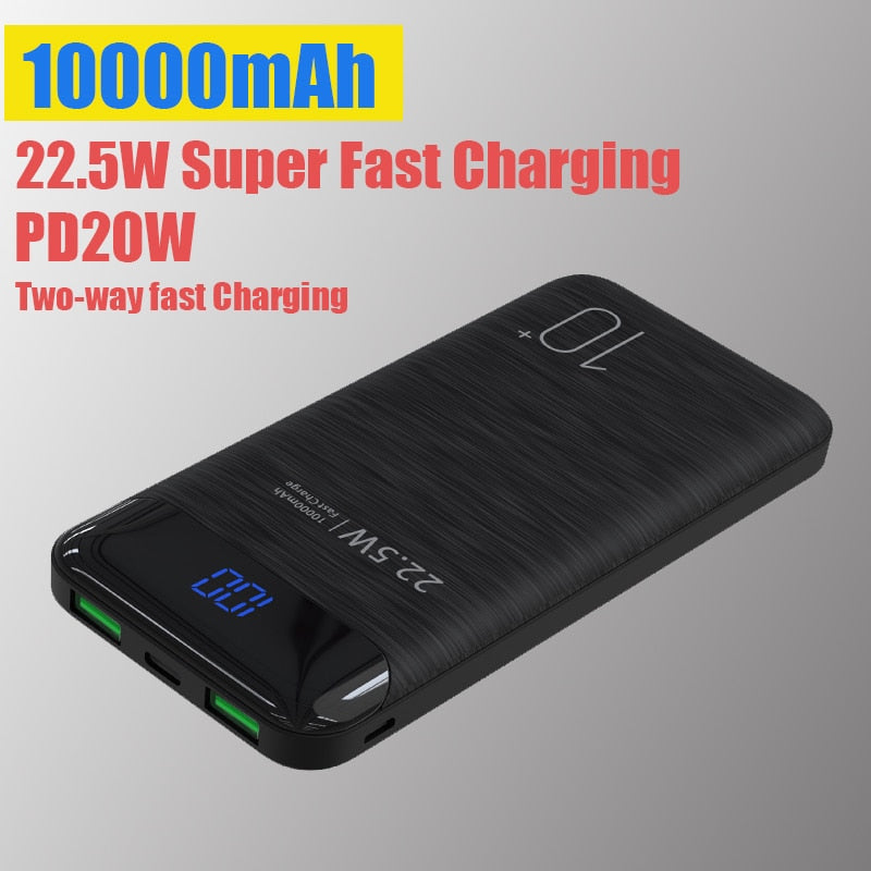 1PC Power Bank 5000/10000mAh Cell Phone Portable Charger