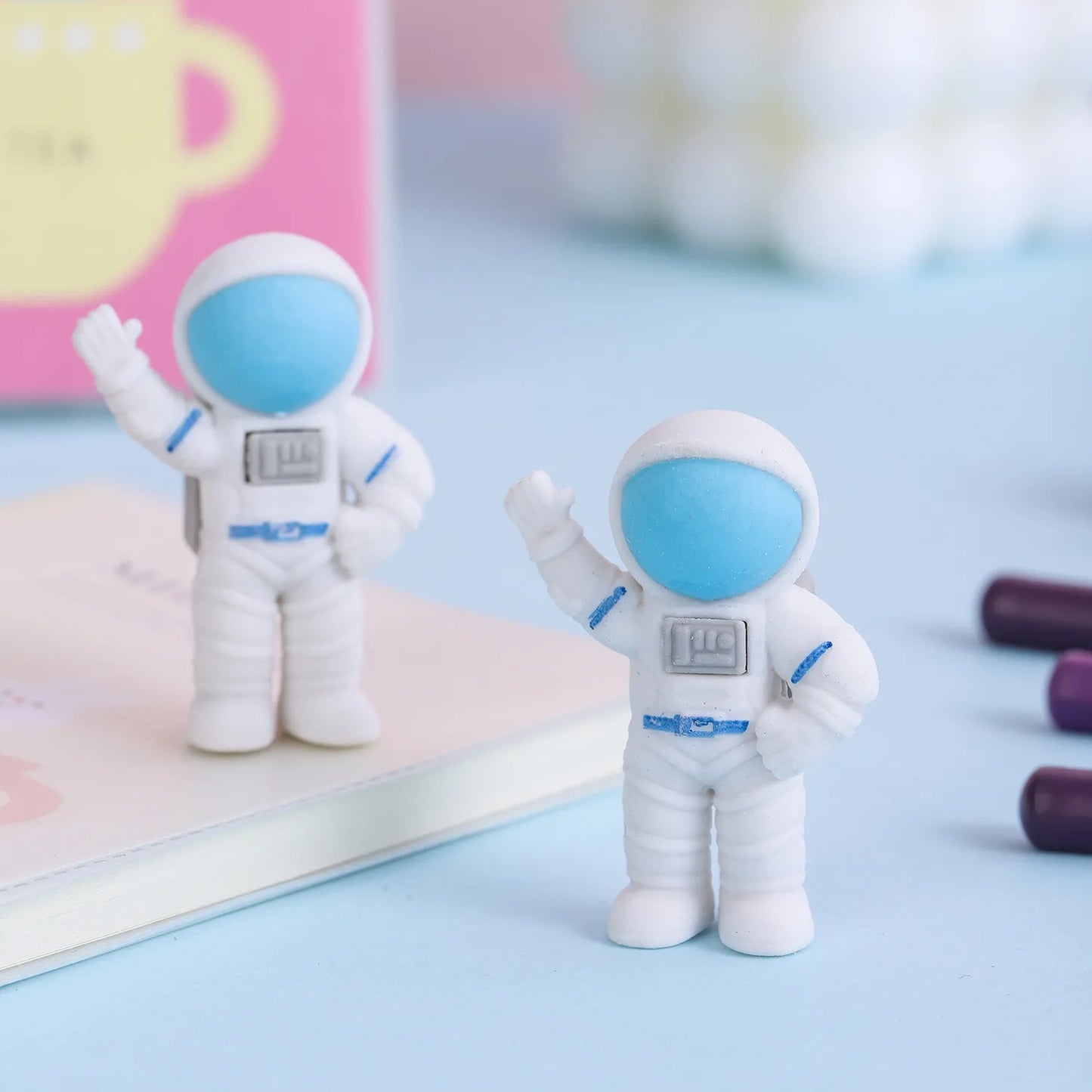 3PC Kawaii Space Astronaut Rubber Pencil Eraser