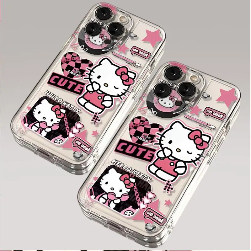 1PC Kawaii Cool Sanrio Hello Kitty Phone Case For iPhone
