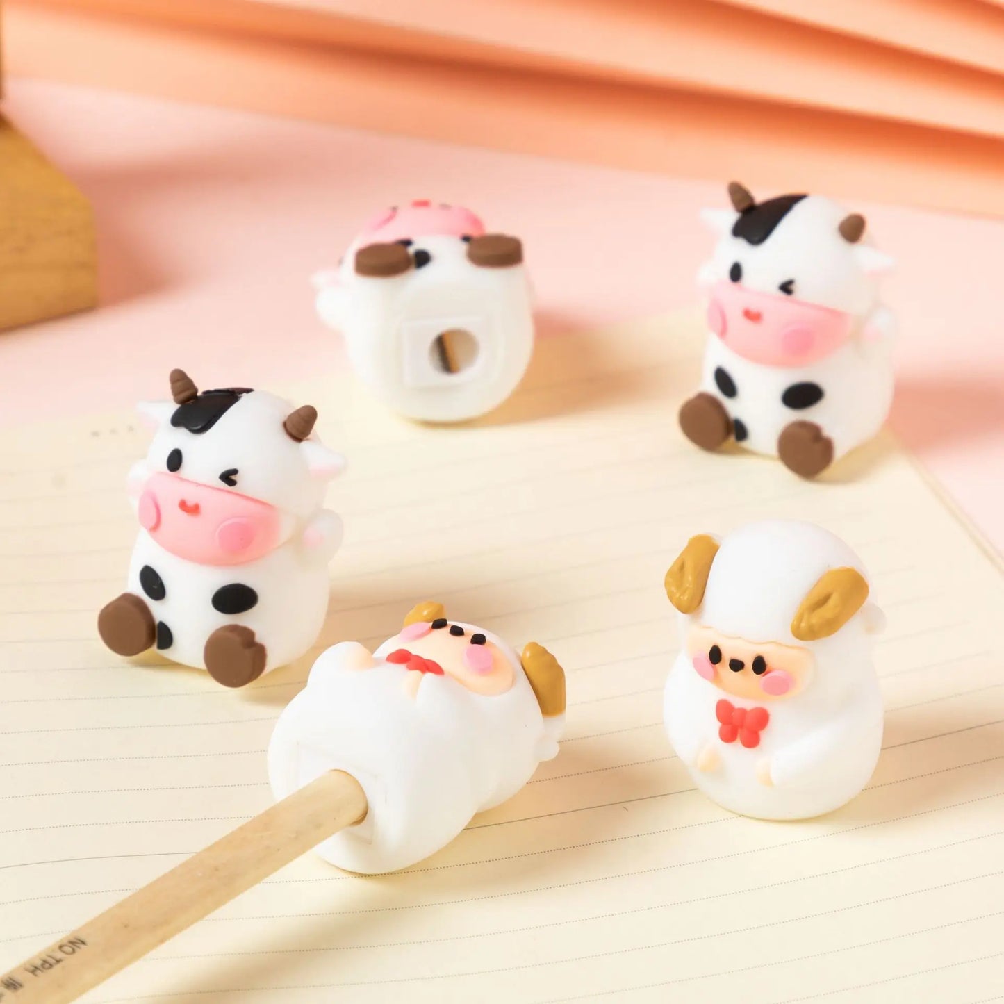 2PC Kawaii Cow Pencil Sharpener