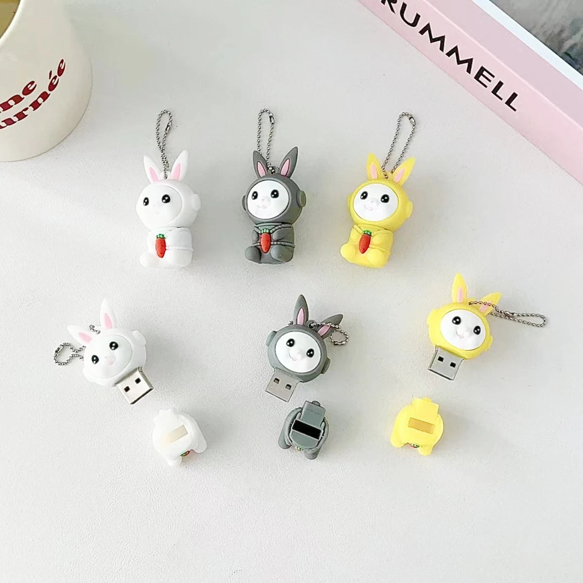 1PC Kawaii Rabbit USB Memory Stick